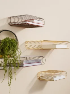 Estante de pared de metal Curva, 40 cm