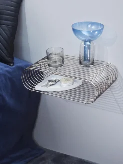 Estante de pared de metal Curva, 40 cm