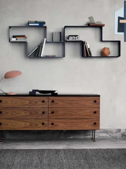 Estantería baja de metal Dédal