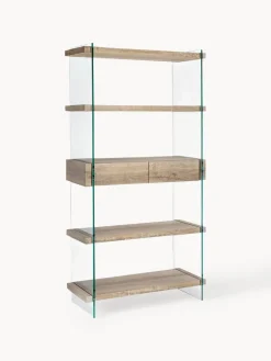 Estantería con paredes de vidrio y 5 estantes Kenya