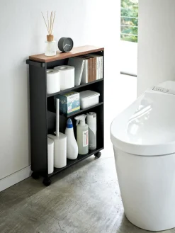 Estantería de baño con ruedas Tower