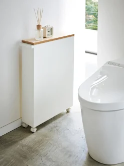 Estantería de baño con ruedas Tower