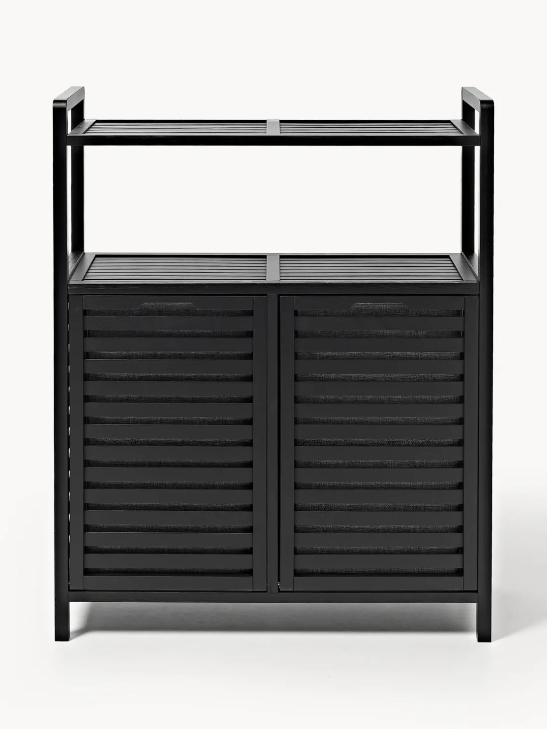 Estantería de baño de bambú con cestos de ropa Kit