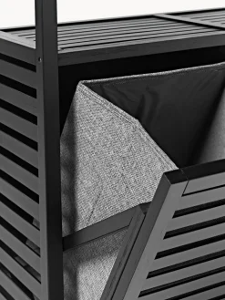 Estantería de baño de bambú con cestos de ropa Kit