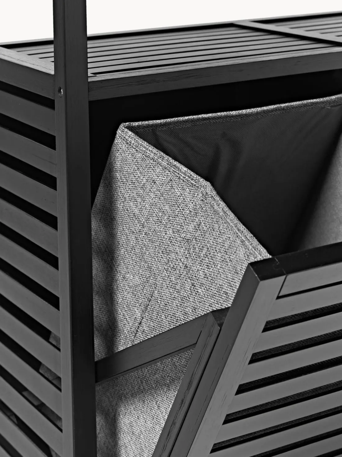 Estantería de baño de bambú con cestos de ropa Kit