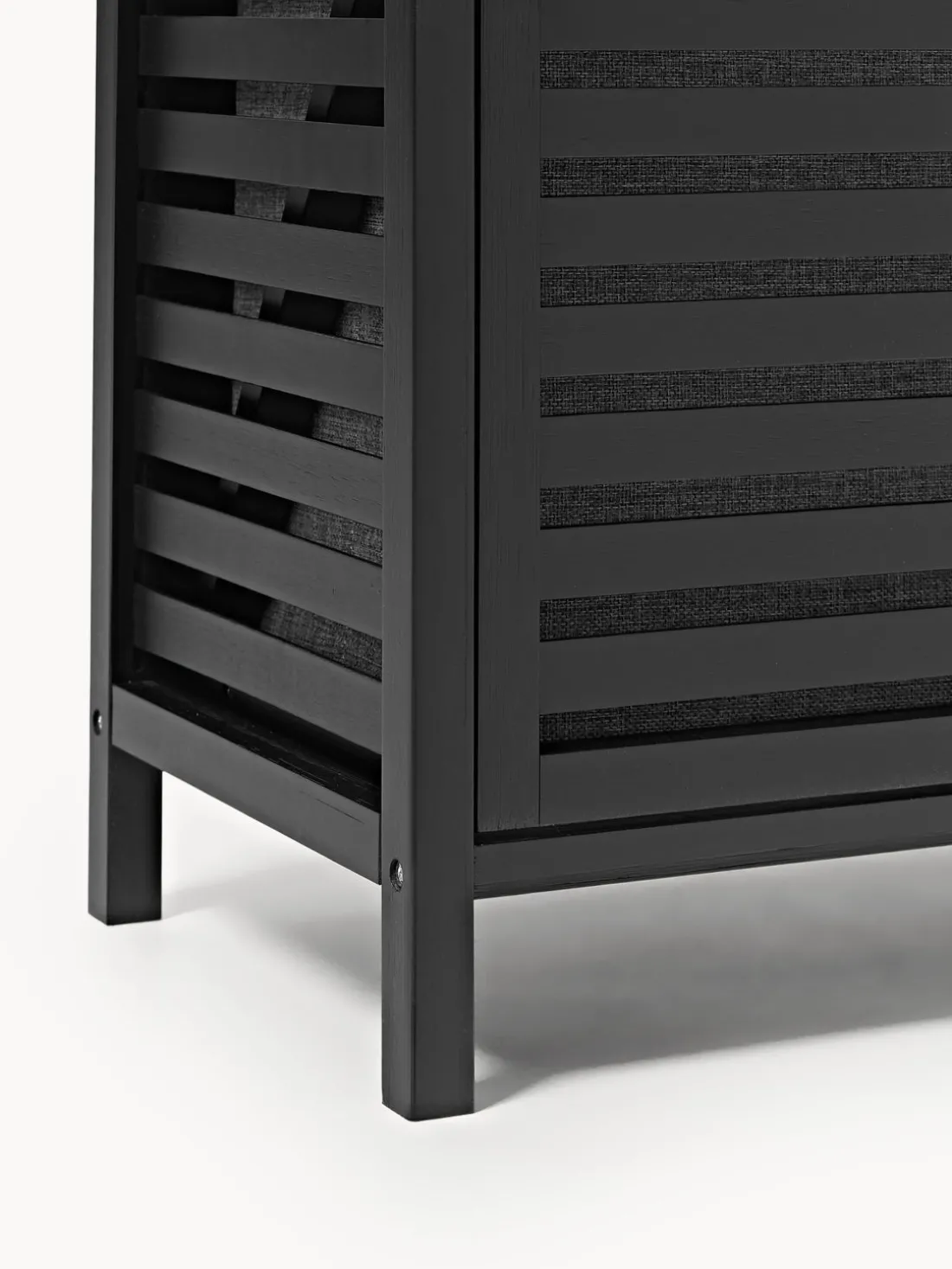 Estantería de baño de bambú con cestos de ropa Kit