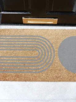 Felpudo Abstract Half Moon