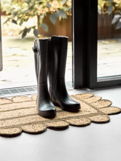 Felpudo artesanal de yute Denta