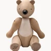 Figura decorativa de madera de roble artesanal Bär