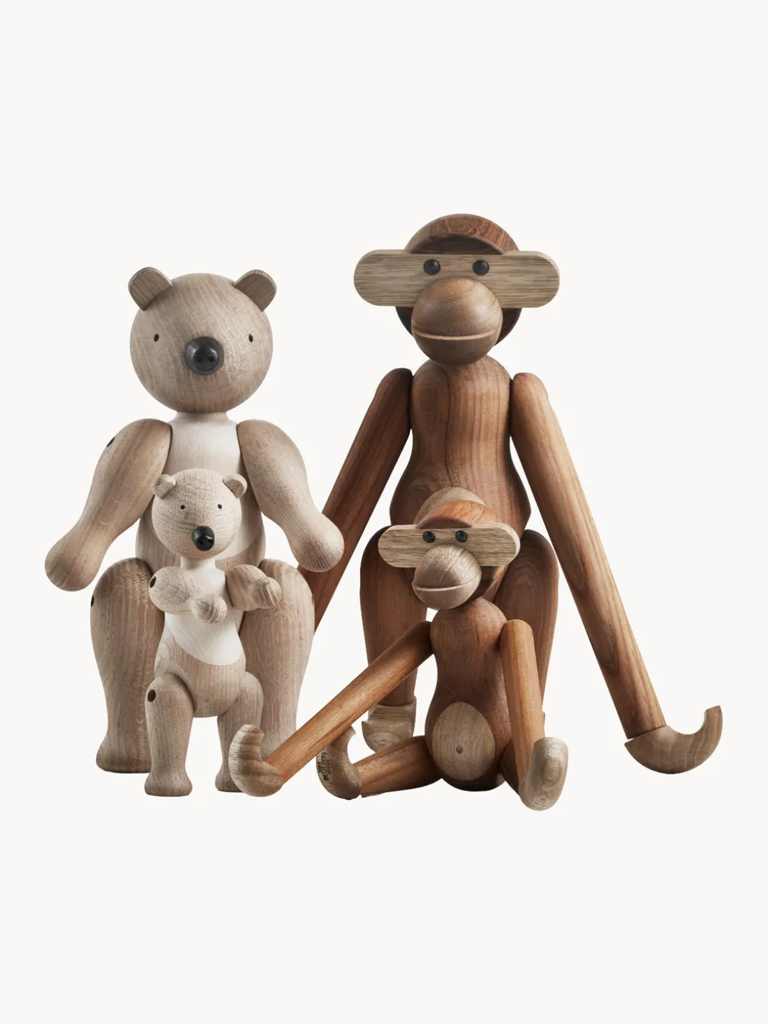 Figura decorativa de madera Bear