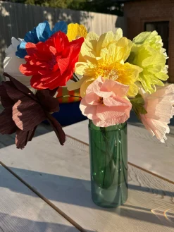 Flor artificial artesanal Oriental Poppy