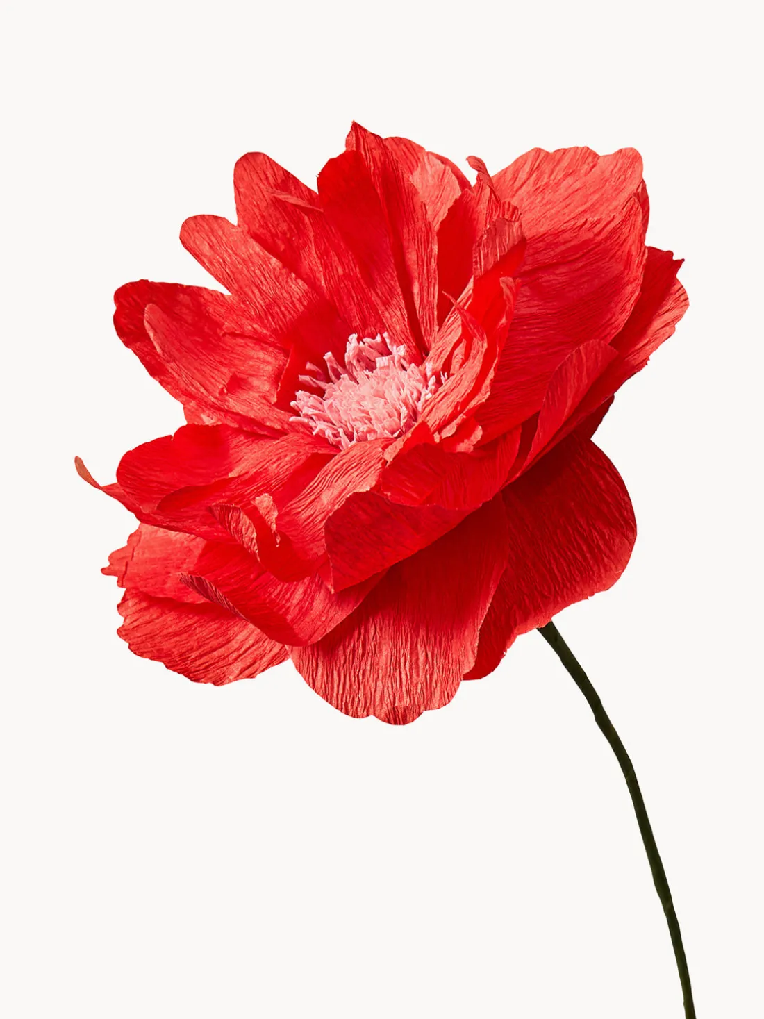 Flor artificial artesanal Oriental Poppy