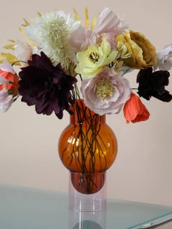 Flor artificial artesanal Ice Poppy