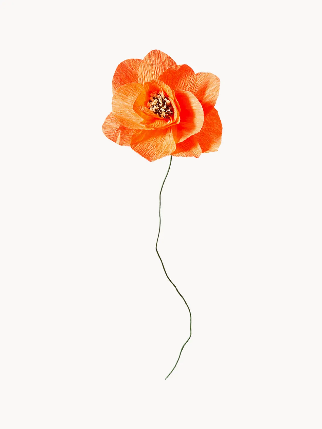 Flor artificial artesanal Poppy
