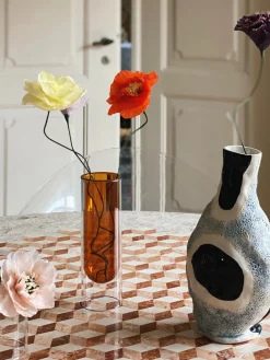 Flor artificial artesanal Poppy