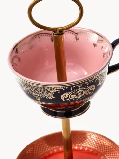 Fuente 3 pisos de porcelana artesanal Grandpa