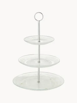 Fuente 3 pisos de vidrio Relief