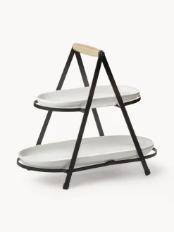 Fuente 2 pisos Serve & Share, con estantes extraíbles