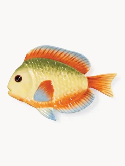 Fuente artesanal de dolomita Fish, 26 x 17 cm