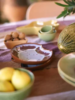 Fuente artesanal de gres Shell