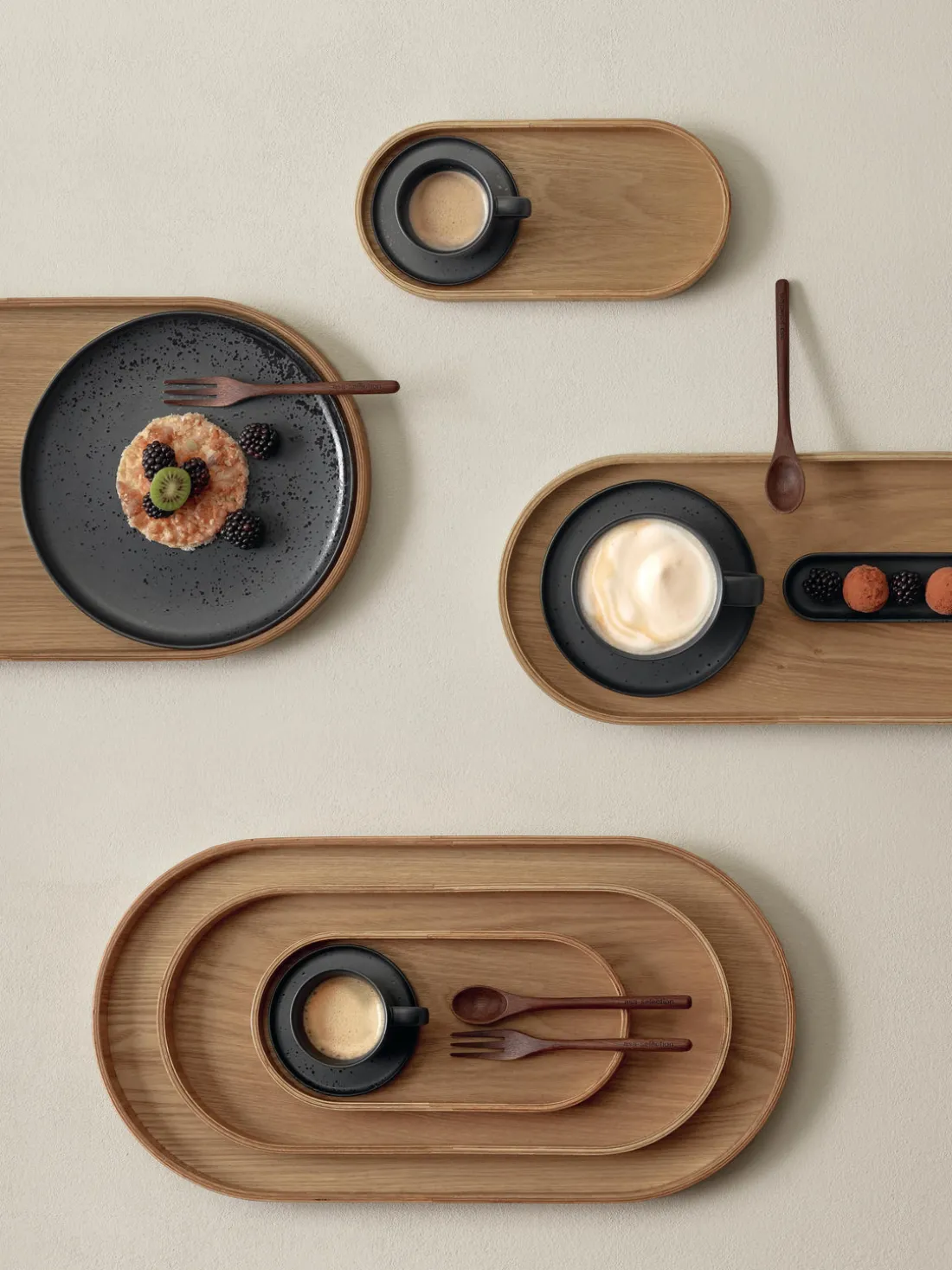 Fuente de madera de sauce Wood, tamaños diferentes