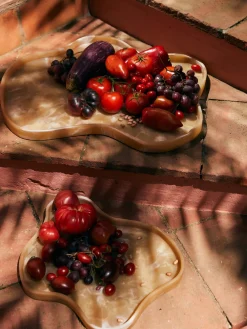 Fuente de servir artesanal de resina Patio, 61 cm