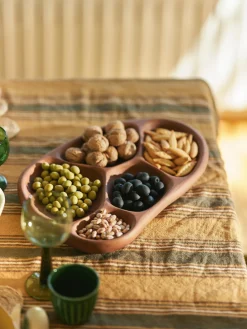 Fuente de servir artesanal de madera de acacia Tidy, 40 cm