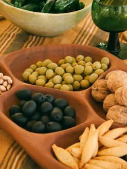 Fuente de servir artesanal de madera de acacia Tidy, 40 cm