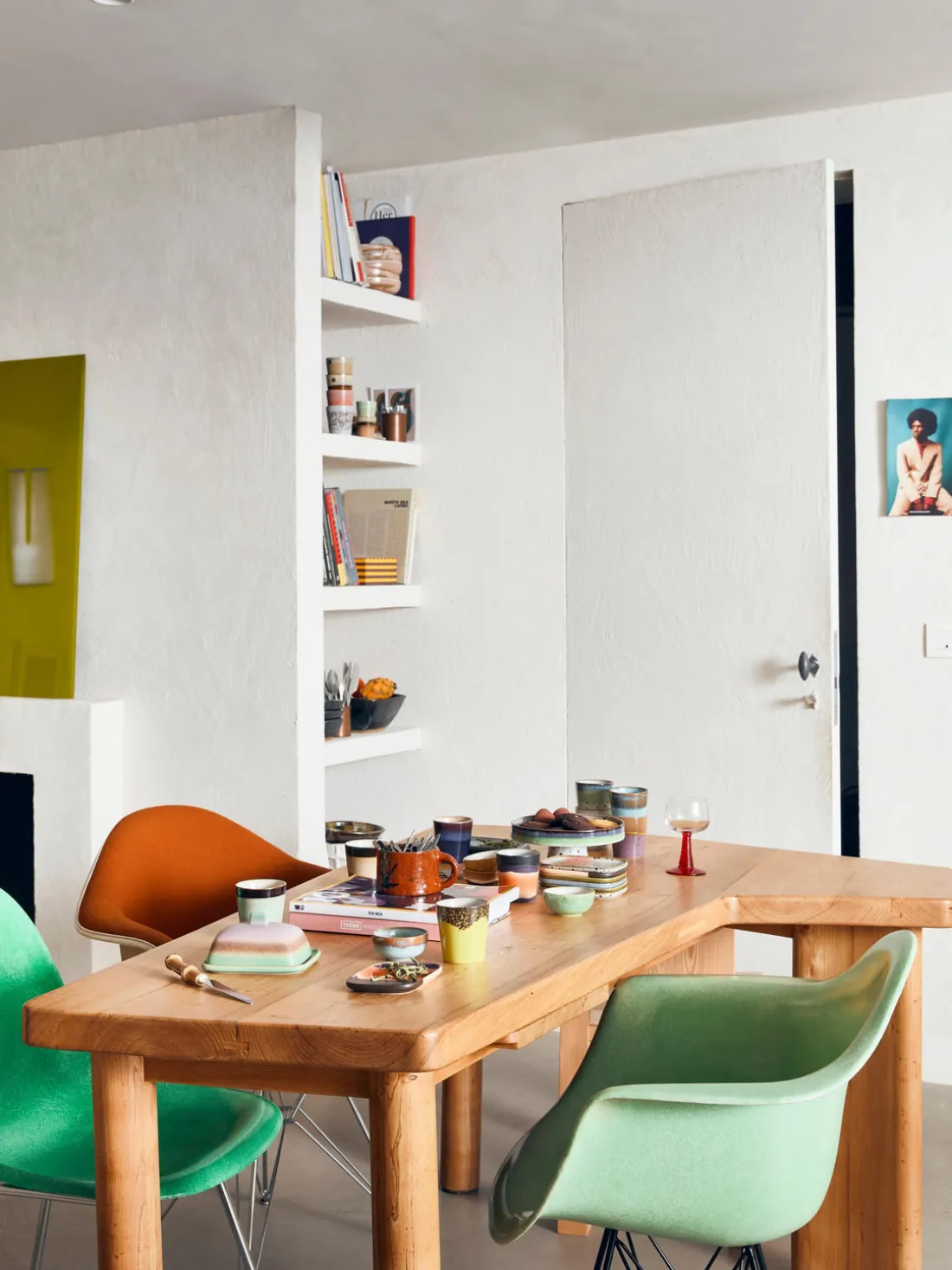 Fuente para postre artesanal 70's