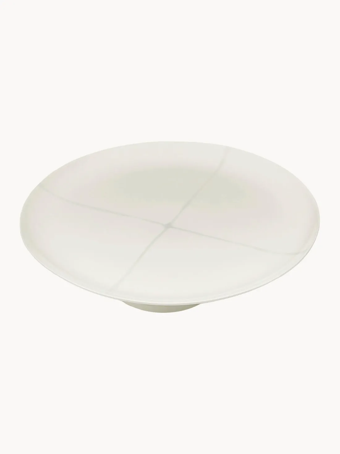 Fuente para tartas de porcelana con esmalte reactivo Zuma