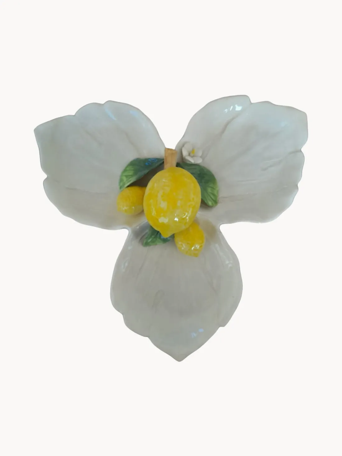 Fuente pintada a mano Lemon