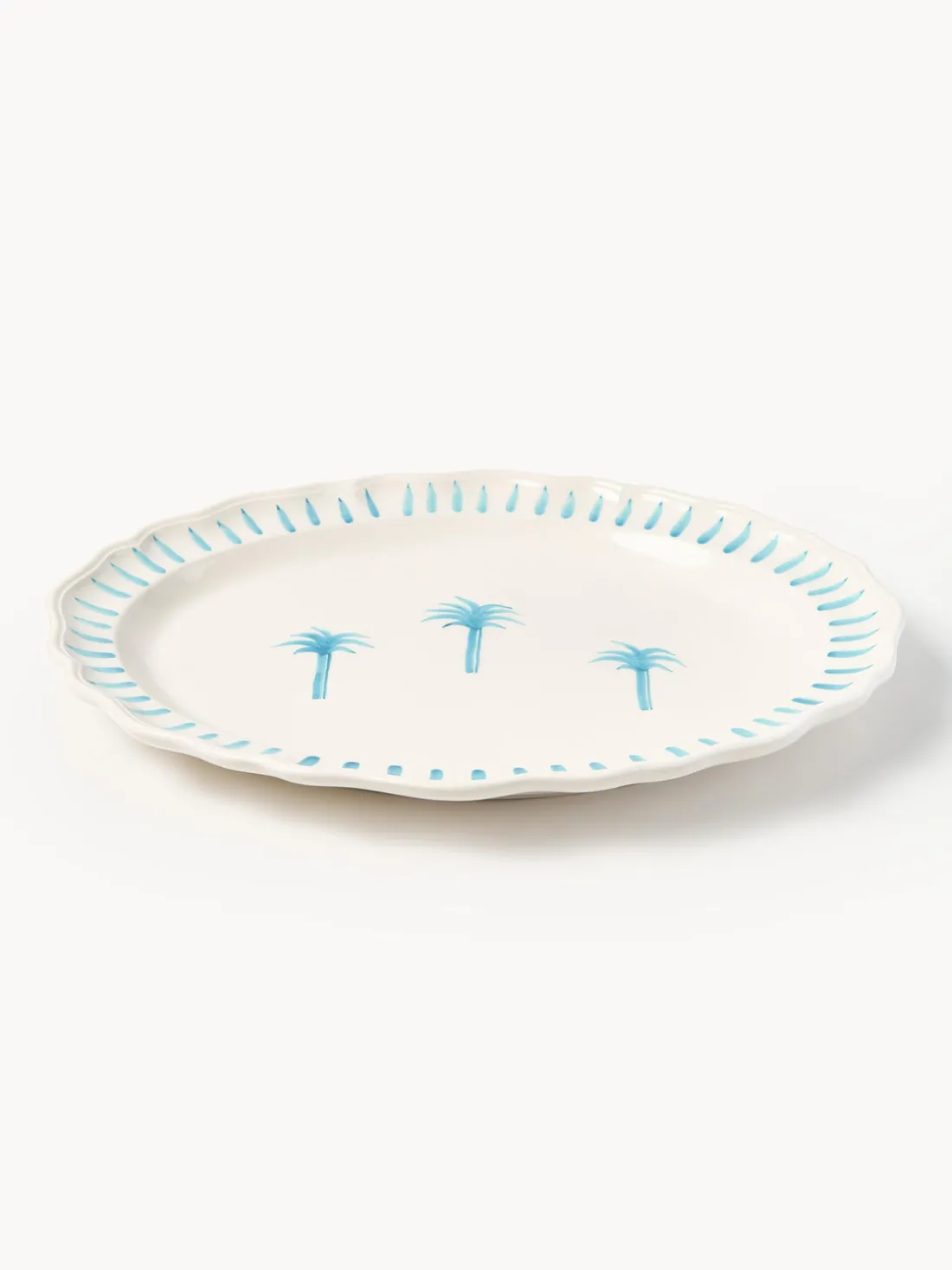 Fuente pintado a mano The Palms