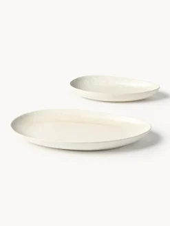 Fuentes artesanales con forma orgánica Macey, 2 uds.