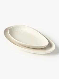 Fuentes artesanales con forma orgánica Macey, 2 uds.