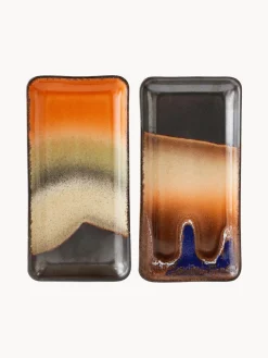 Fuentes artesanales 70's, 2 uds.