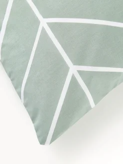 Funda de almohada de algodón estampada Mirja