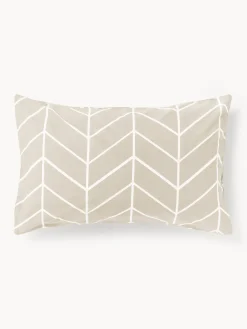 Funda de almohada de algodón estampada Mirja