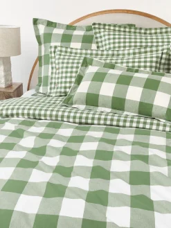 Funda de almohada de algodón Nels