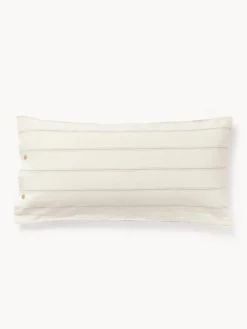 Funda de almohada de algodón lavado a rayas Caspian