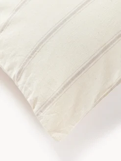 Funda de almohada de algodón lavado a rayas Caspian