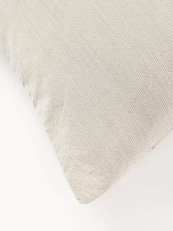 Funda de almohada de algodón lavado a rayas Caspian