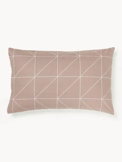 Funda de almohada de algodón estampada Marla