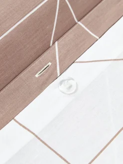 Funda de almohada de algodón estampada Marla