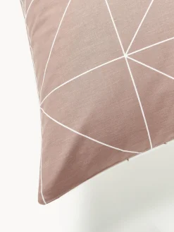 Funda de almohada de algodón estampada Marla