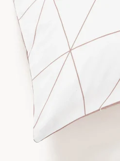 Funda de almohada de algodón estampada Marla