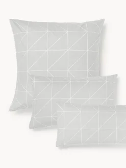 Funda de almohada de algodón estampada Marla