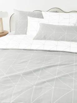 Funda de almohada de algodón estampada Marla