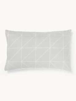 Funda de almohada de algodón estampada Marla