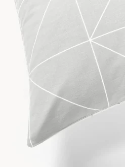 Funda de almohada de algodón estampada Marla