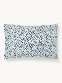 Funda de almohada de algodón lavado con fino estampado floral Nolana